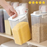 Rice and Grains Food Storage Canister – Moisture-Proof, Dust-Proof with Measuring Cup - Himpall